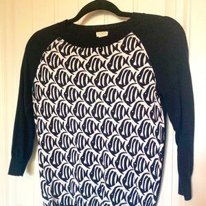 J.Crew Navy Fish Sweater